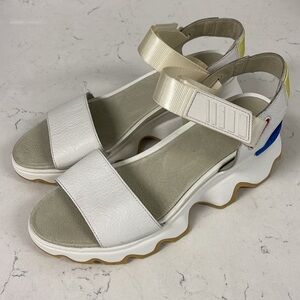 SOREL KINETIC™ WOMEN'S WEDGE SANDAL Size 10 Sea Salt